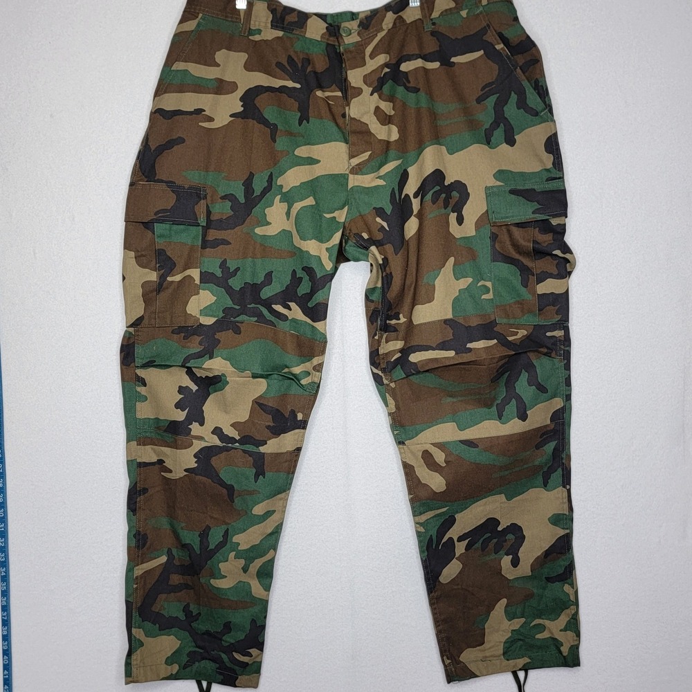 US Military Woodland Camo Cargo Pants XXXL Regular Mens Tactical BDU Trousers